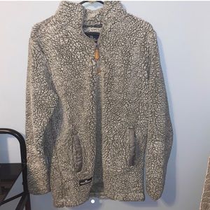 grey simply southern sherpa quarter zip